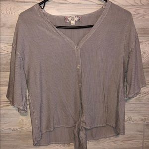 cropped pink rose top